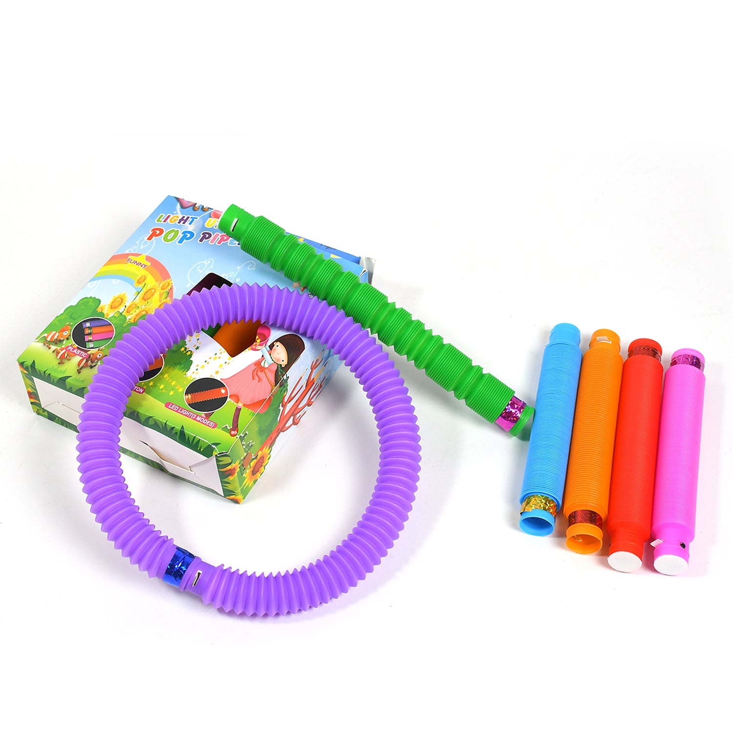 8055 Mini Pop Tubes, Colourful Tubes Sensory Toys Stretch Pipe Toy Fidget Tube Toys Pull Tubes Fidget Toys Sensory Stretch Tubes Fun Tubes for Autism Children Kids Adult Reduce Anxiety (pack of 12) DeoDap 8055 Mini Pop Tubes, Colourful Tubes Sensory Toys Stretch Pipe Toy Fidget Tube Toys Pull Tubes Fidget Toys Sensory Stretch Tubes Fun Tubes for Autism Children Kids Adult Reduce Anxiety (pack of 12) DeoDap